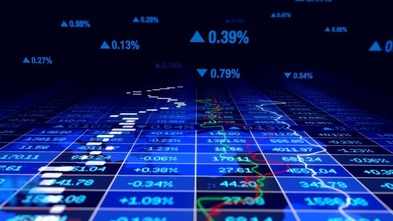 Financial data charts on a screen highlighting modeling errors in profit, cost, and revenue analysis